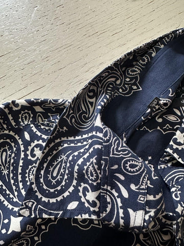 Gucci Men’s Western Iconic Slim Fit Shirt Blue 42/16.5 Italy