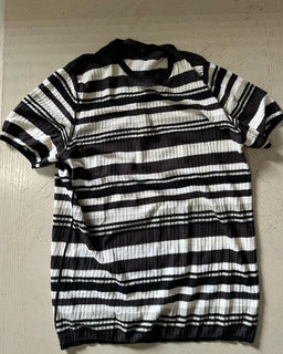 Ermenegildo Zegna Couture Mens T Shirt Black/Brown/white M US ( 50 Eu ) Italy