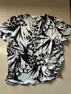 Saint Laurent Men’s Short Sleeve T Shirt Black/White Size S Italy