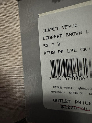 NWT $5550 TOM FORD Men Sport Coat Jacket Blazer Leopard Brown 42 US/52 E