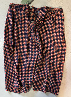 NWT $1280 Gucci Men Drawstring Gucci Print Short Pants Blue/Red/Mul 30 US/46 Eu