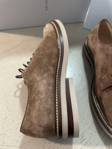 NIB $1295 Brunello Cucinelli Men’s Suede Shoes Tobacco brown 9 US/42 Eu