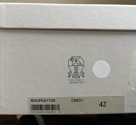 NIB $1295 Brunello Cucinelli Men’s Suede Shoes Tobacco brown 9 US/42 Eu