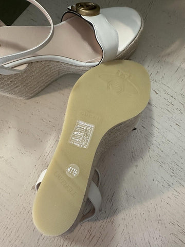Gucci Women’s Leather Sandal Shoes Mystic White 11.5 US/41.5 Eu New 646386