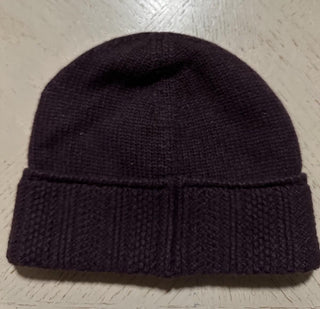 Zegna Mens Cashmere Beanie Hat Medium Purple Size One Size Italy