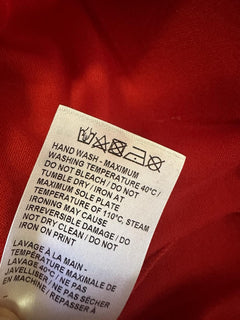New Thom Browne Men Logo 4-Bar Graphic Jersey Cotton T-Shirt Red Size 3/L Italy