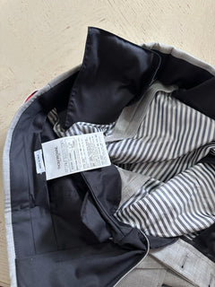 New $3680 THOM BROWNE Men Notch Lapel Wool Suit LT Gray Size 3/52 Eu/42 US Italy