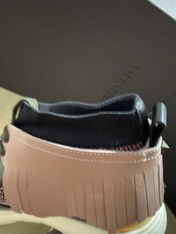 NIB $945 Valentino Garavani Colorblock&Leather Sneakers Lipstick 8 US/41 E Italy