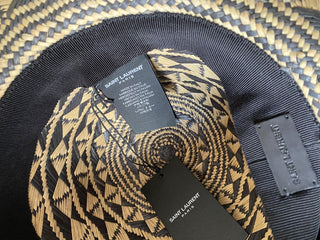 NWT  Saint Laurent Maui Hat Beige/Black Size 59 ( XL ) Italy