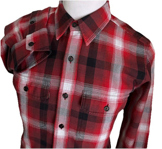 New $750 TOM FORD Men Shirt Red/Black Size 40/15 3/4 Italy