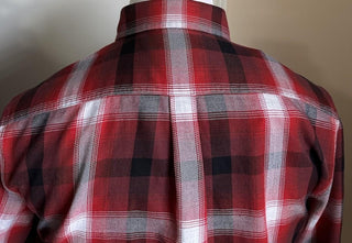 New $750 TOM FORD Men Shirt Red/Black Size 40/15 3/4 Italy