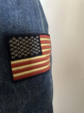 Polo Ralph Lauren Men Faux-Shearling-Lined Denim Jacket Blue Size L