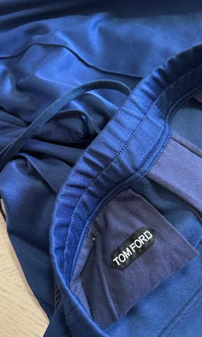 New $1690 TOM FORD Men  Drawstring Track Pants Blue Size 52 Eu/36 US Italy