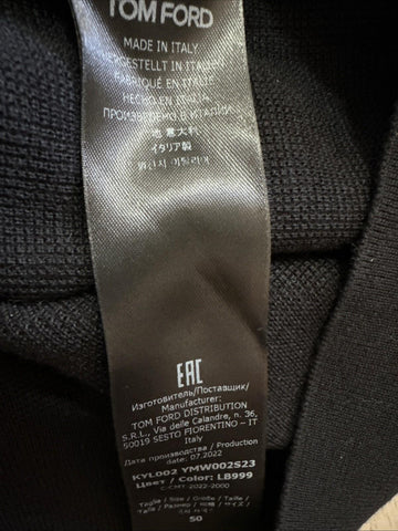 NWT $1790 TOM FORD Men’s Wool/Silk Crewneck Sweater Black Size 50 Eu/M Italy