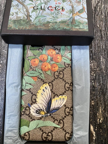 New $640 Gucci iPhone 6/6S Case GG Monogram Beige Italy