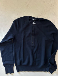 NWT $1790 TOM FORD Men’s Wool/Silk Crewneck Sweater Black Size 54 Eu/XL Italy