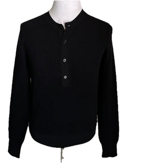 NWT $1790 TOM FORD Men’s Wool/Silk Crewneck Sweater Black Size 54 Eu/XL Italy