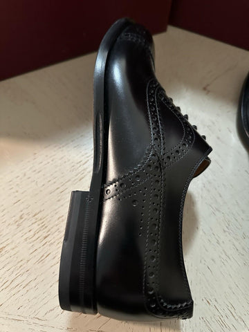 NIB $1300 Gucci Men’s Leather Oxford Shoes Black 8.5 US/7.5 UK Italy