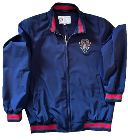 New $2580 Gucci Men Iconic Bomber Jacket Coat DK Blue 48 Eu/M 343935