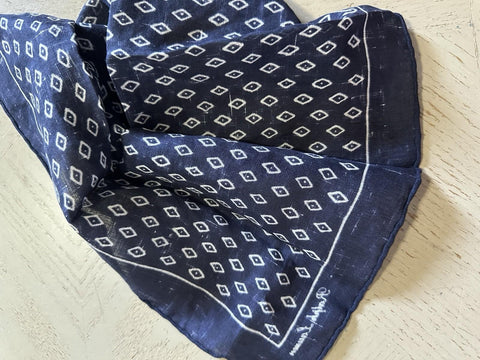 Ralph Lauren Purple Label Linen Pocket Square Blue One Size New