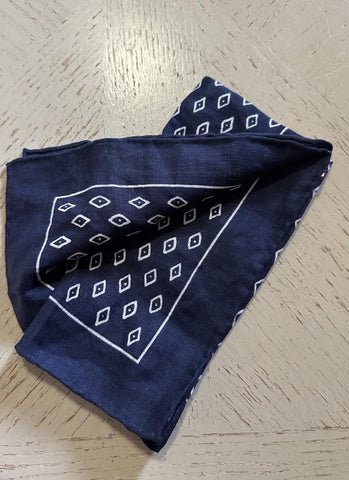 Ralph Lauren Purple Label Linen Pocket Square Blue One Size New