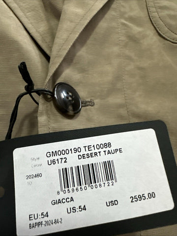 Giorgio Armani Men Light Sport Coat Jacket Blazer Beige 44R US/54R Eu NWT $2595