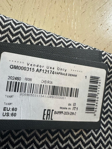 NWT Giorgio Armani Mens T Shirt Blue 60 US/4XL US Made In Italy