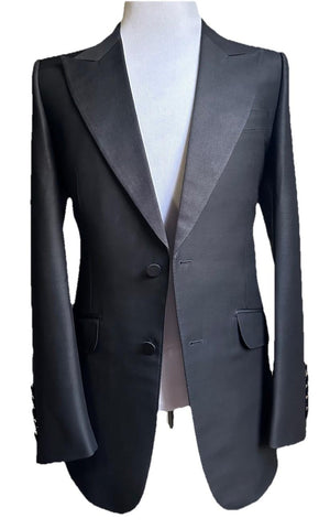 NWT $4980 Gucci Men’s Tuxedo Suit Black Size 38R US/48R Eu Italy