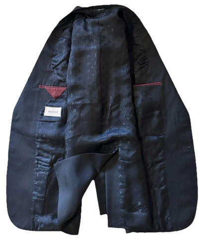 NWT $4980 Gucci Men’s Tuxedo Suit Black Size 38R US/48R Eu Italy