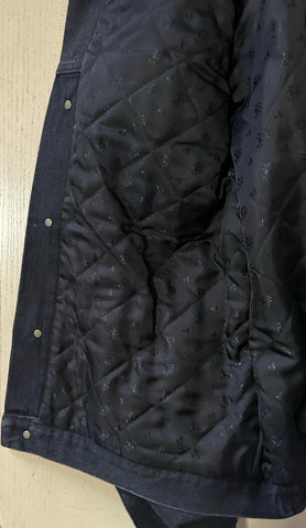 New $5200 Gucci Men Denim Jacket Coat Black 38 US/48 Eu 725588