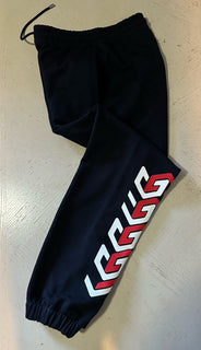 New $1100 Gucci Men Drawstring Track Pants Black Size S