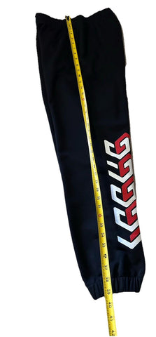 New $1100 Gucci Men Drawstring Track Pants Black Size S