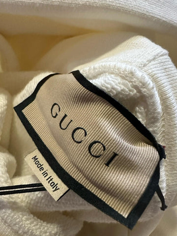 New $1350 Gucci Men Firenze Popover Hoody Sweatshirt White Size XXL