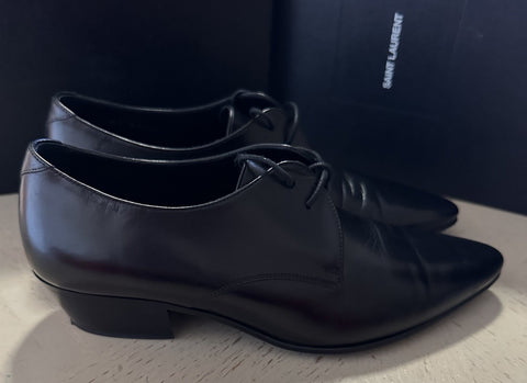 $795 Saint Laurent Women Leather Shoes Black 8 US/38 Eu