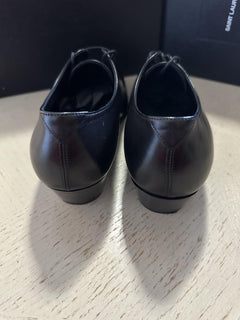$795 Saint Laurent Women Leather Shoes Black 8 US/38 Eu