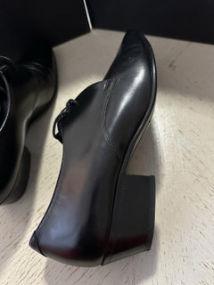 $795 Saint Laurent Women Leather Shoes Black 8 US/38 Eu