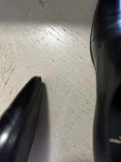 $795 Saint Laurent Women Leather Shoes Black 8 US/38 Eu