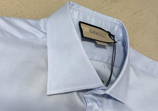 New $850 Gucci Men’s Dress Shirt Baby Blue 43/17 Italy