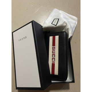 New $870 Gucci Large Wallet Gucci Monogram Black 408831 Italy
