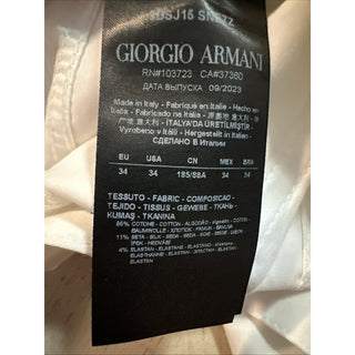 New $795 Giorgio Armani Men’s Pants Jeans White Size 34 Made In Italy