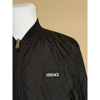 Versace Reversible Chain Print Bomber Jacket Black/Grey 40 US (50) 1012269 NWT