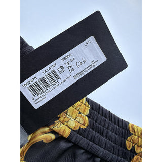 Versace Medusa Cameo Silk Shorts Black Gold Men IT 38 US 54 Eu 1002476 NWT $1295