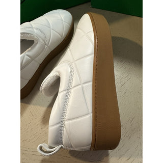 NIB $950 Bottega Veneta Men Leather Sneaker Shoes White 8 US/41 Eu