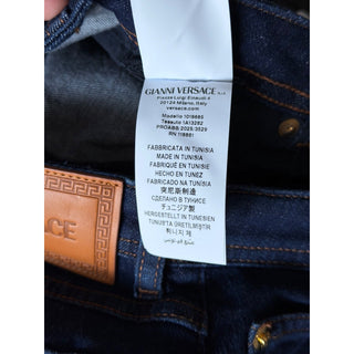 Versace Women’s Stone Wash Denim Stretch Blue Jeans Size 26 US 1018685 NWT $700