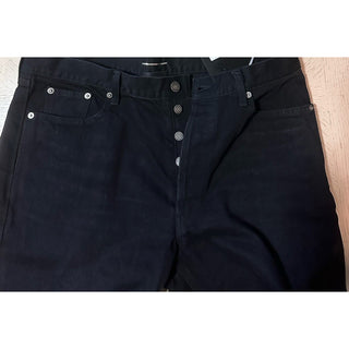 NWT $790 Saint Laurent Men High Rise Jeans Short Pants Black 34 (Measured 36 )