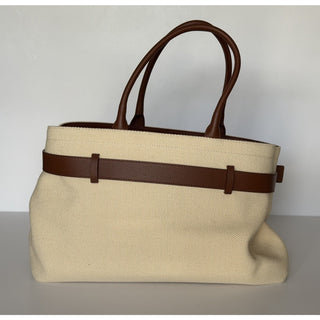 Versace Medusa Top Handle Large Tote Canvas/Leather Beige Bag 1022470 IT NWT
