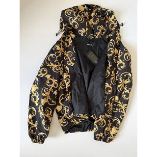 Versace Men's Blouson Medusa Jacket Black/Gold 52 US (62 Euro) 1021686 NWT $1550