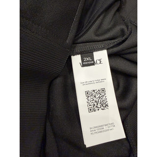 Versace Chain Medusa Logo Black Polyester Jacket 2XL Black 1023098 NWT $1400