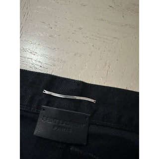 NWT $790 Saint Laurent Men High Rise Jeans Short Pants Black 33 ( Measured 36 )