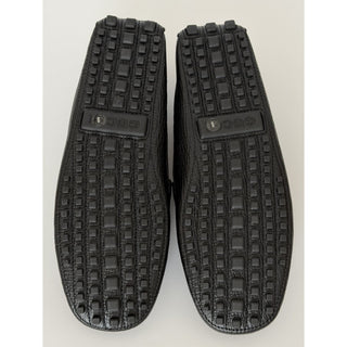 Gucci Leather Horsebit Driver Loafers Shoes Black 8.5 US (8 Gucci) 674254 NIB